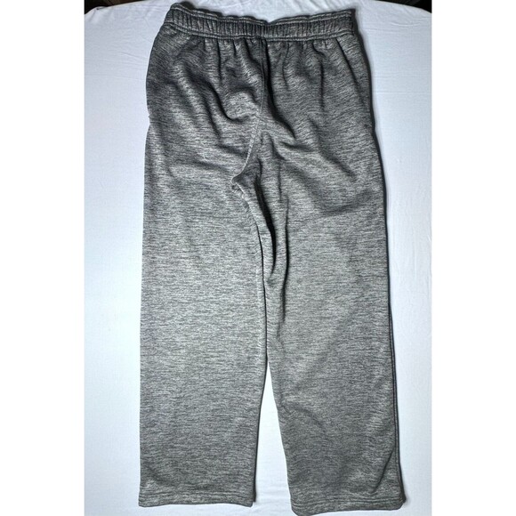 Adidas Sweatpants Mens Medium Climawarm Gray Athletic Logo Streetwear Fleece - Picture 7 of 14